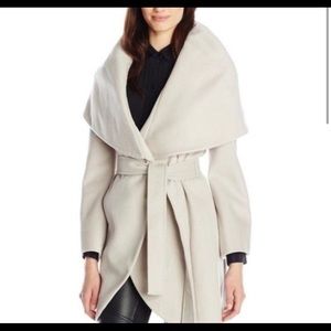 Tahari Hooded Wrap Coat
